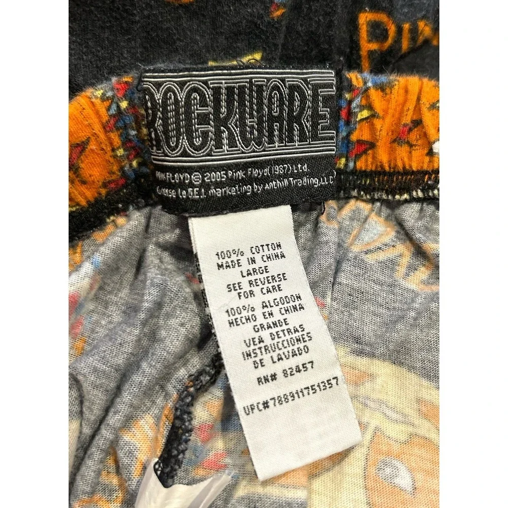PINK FLOYD The Division Bell Rockware 2005 pajama lounge‎ pants Adult Large RARE